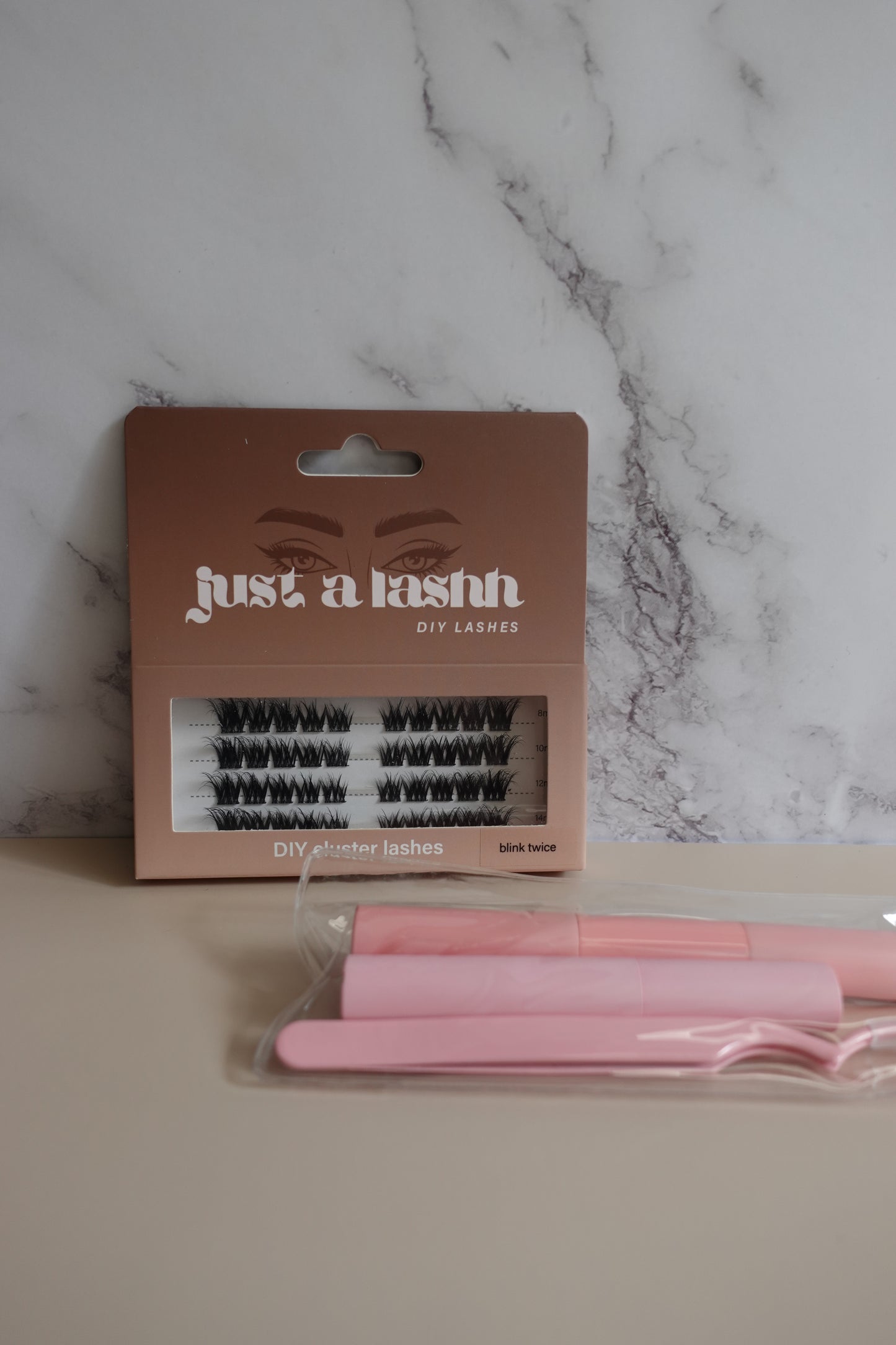 Just A Lashh DIY Cluster Lashes Kit - Blink Twice - no glue included