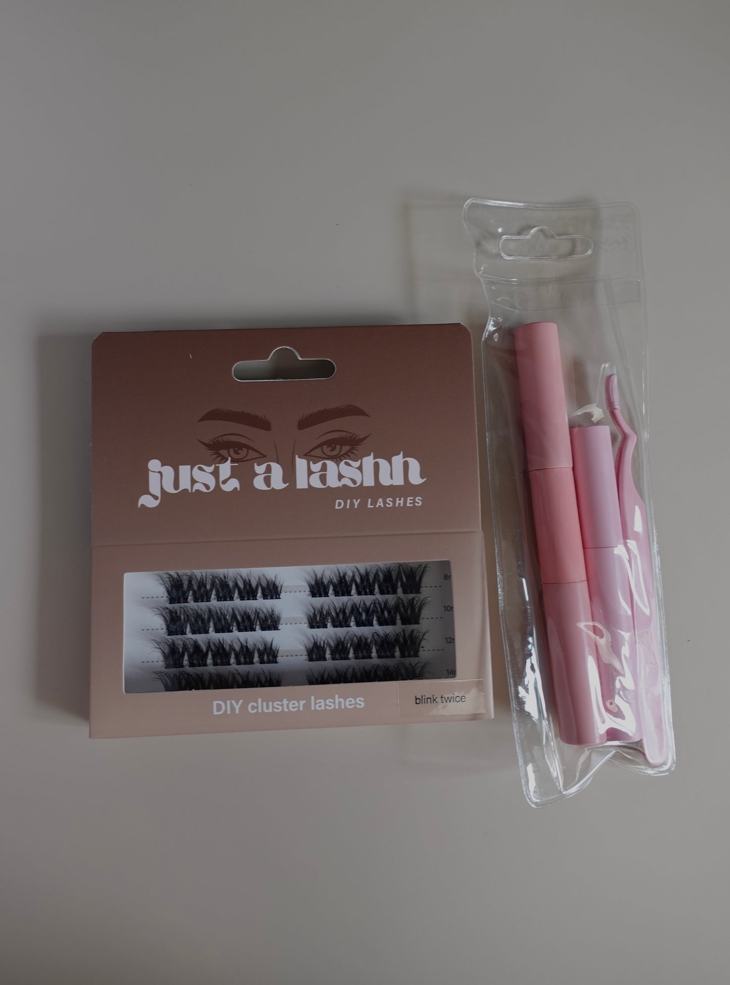 Just A Lashh DIY Cluster Lashes Kit - Blink Twice - no glue included