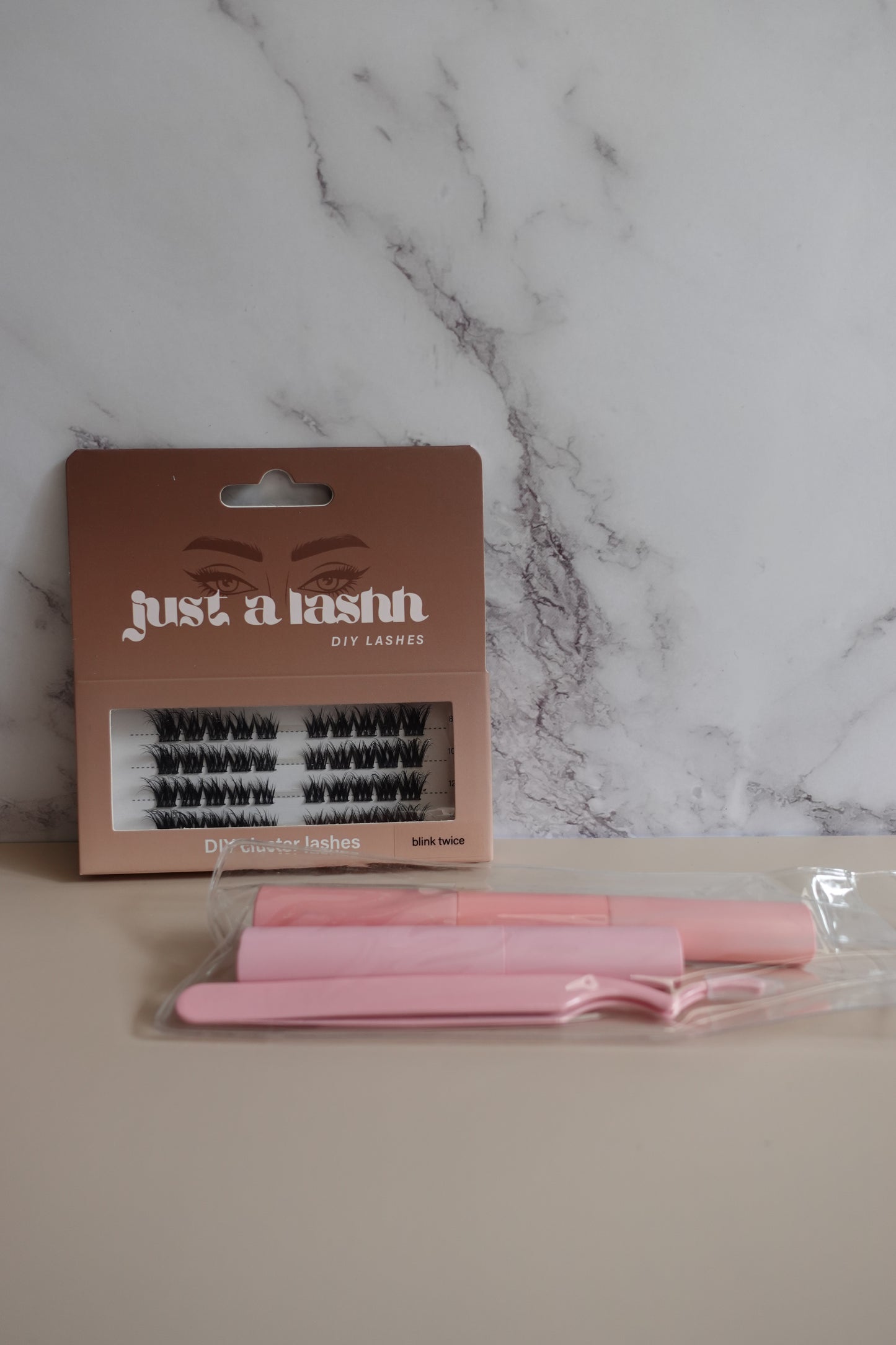 Just A Lashh DIY Cluster Lashes Kit - Blink Twice - no glue included