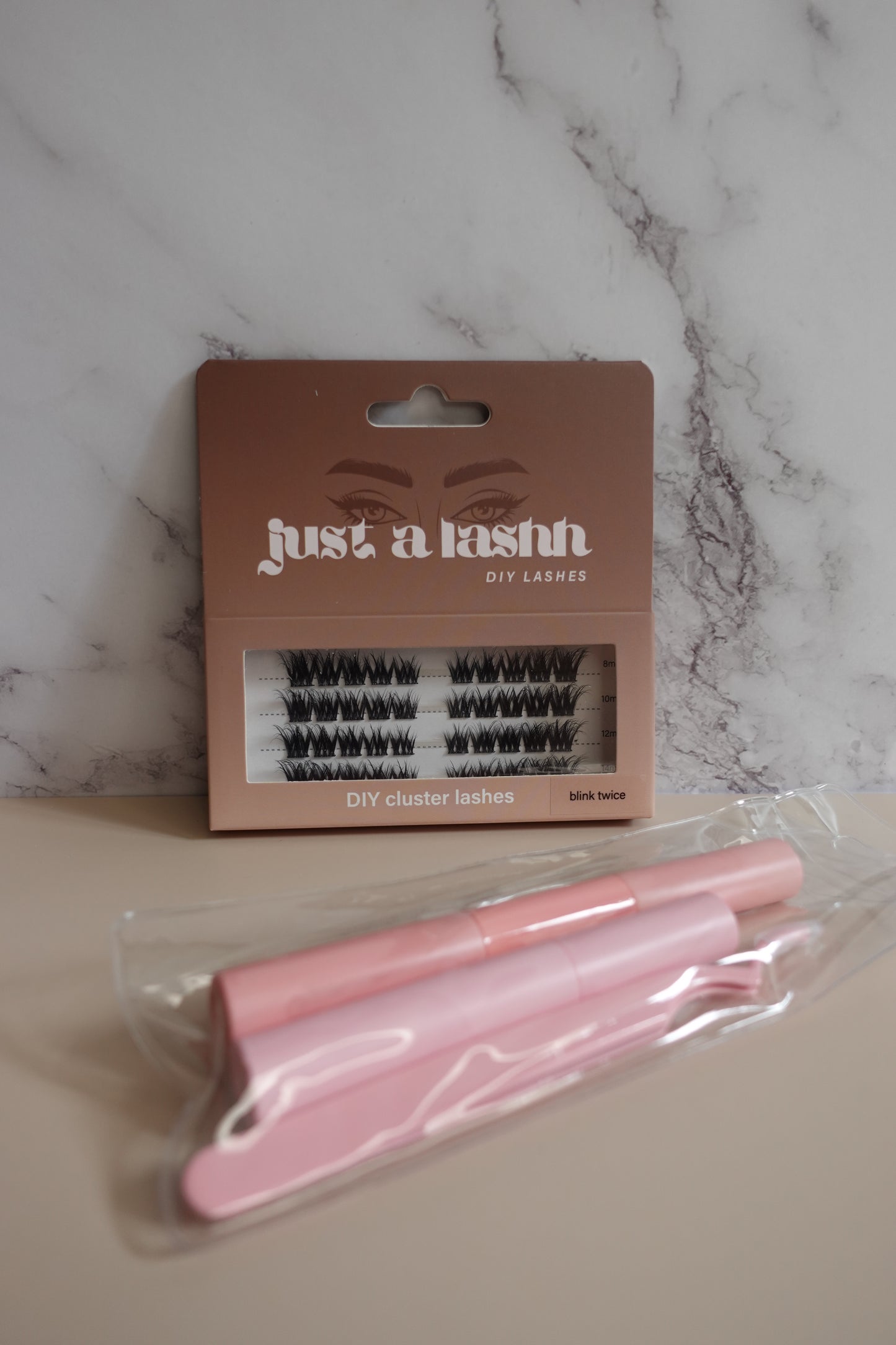 Just A Lashh DIY Cluster Lashes Kit - Blink Twice - no glue included
