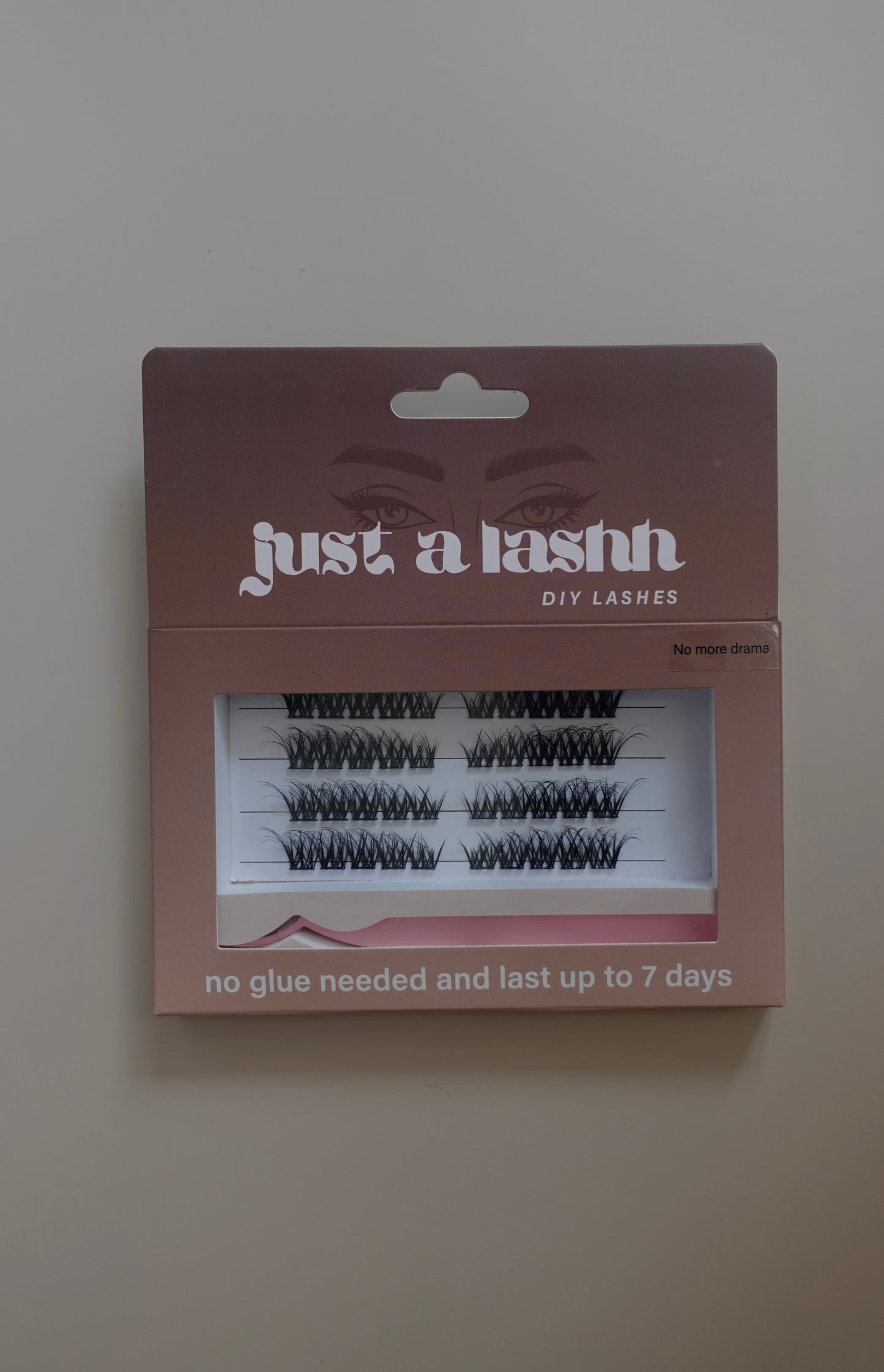 Just A Lashh Pre- Glued Lashes: No More Drama