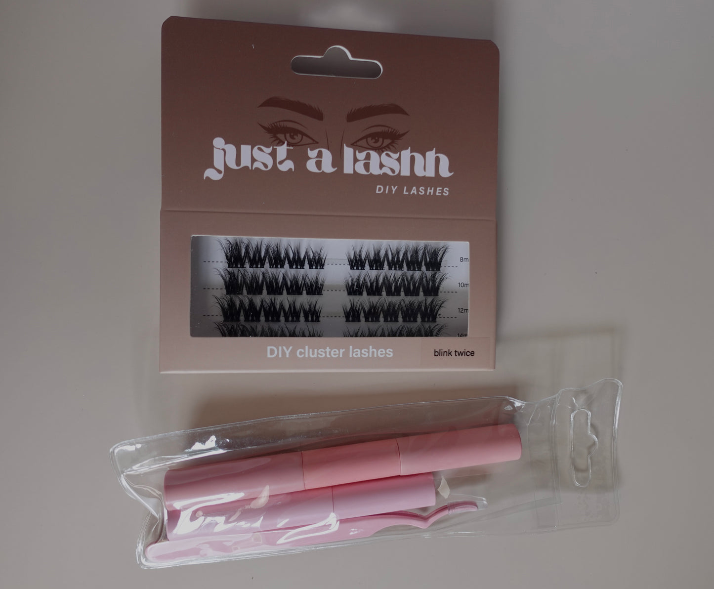 Just A Lashh DIY Cluster Lashes Kit - Blink Twice - no glue included