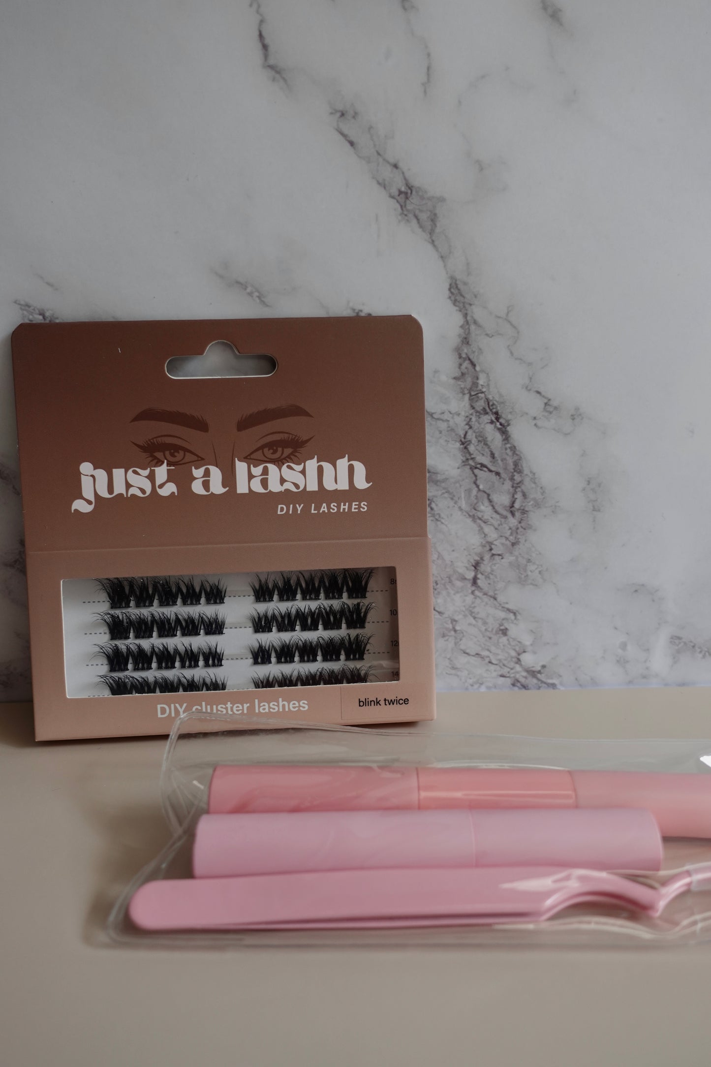 Just A Lashh DIY Cluster Lashes Kit - Blink Twice - no glue included