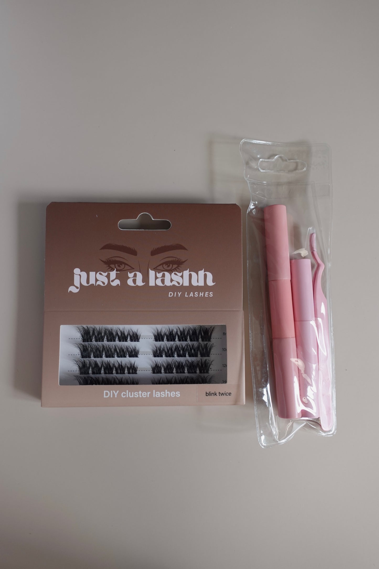Just A Lashh DIY Cluster Lashes Kit - Blink Twice - no glue included