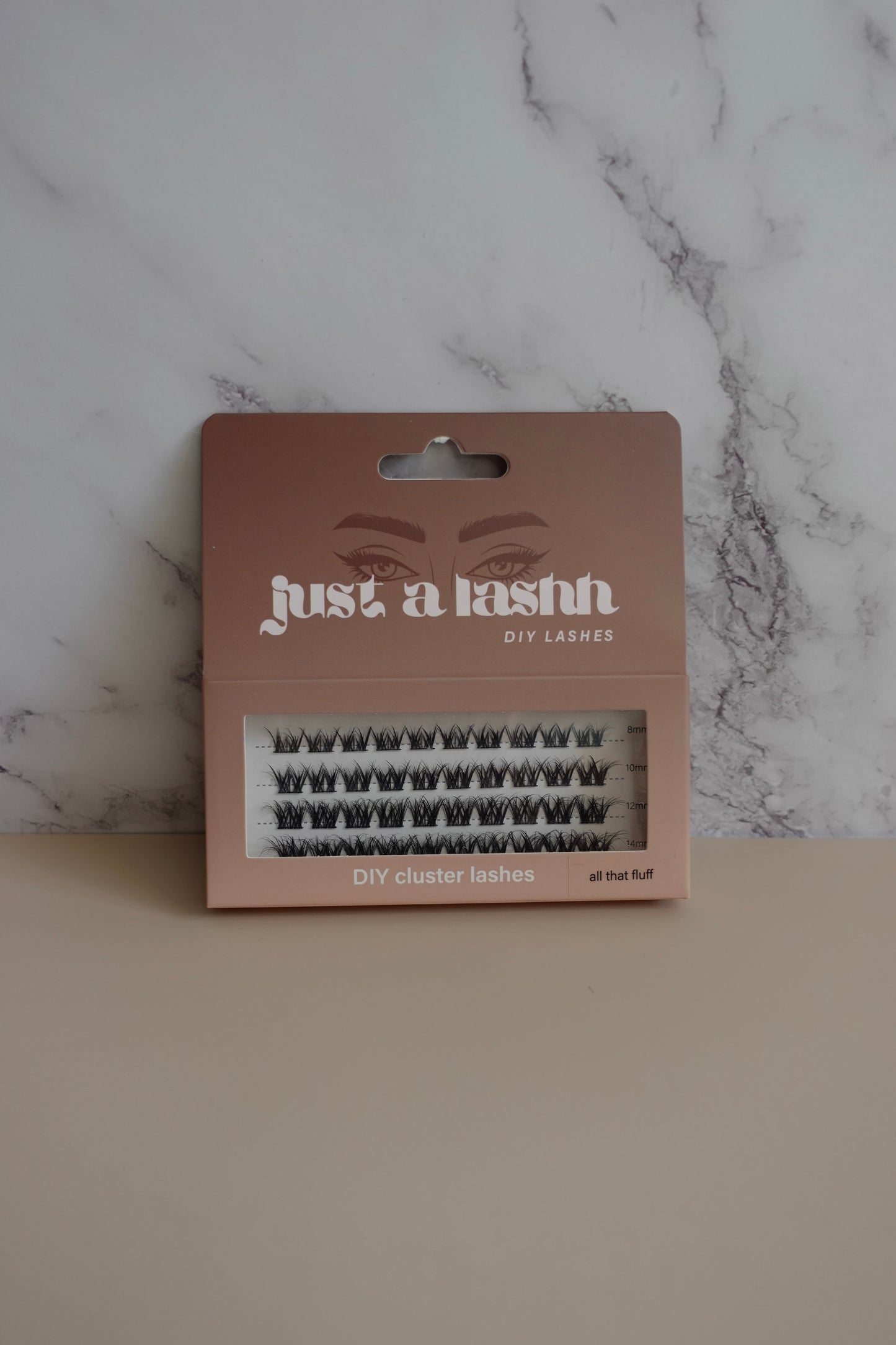 Just A Lashh DIY Cluster Lash Kit - All That Fluff - glue not included