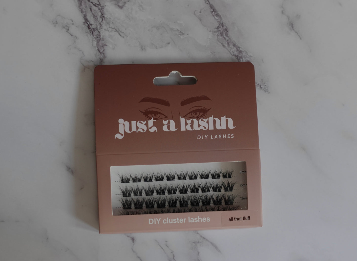 Just A Lashh DIY Cluster Lash Kit - All That Fluff - glue not included